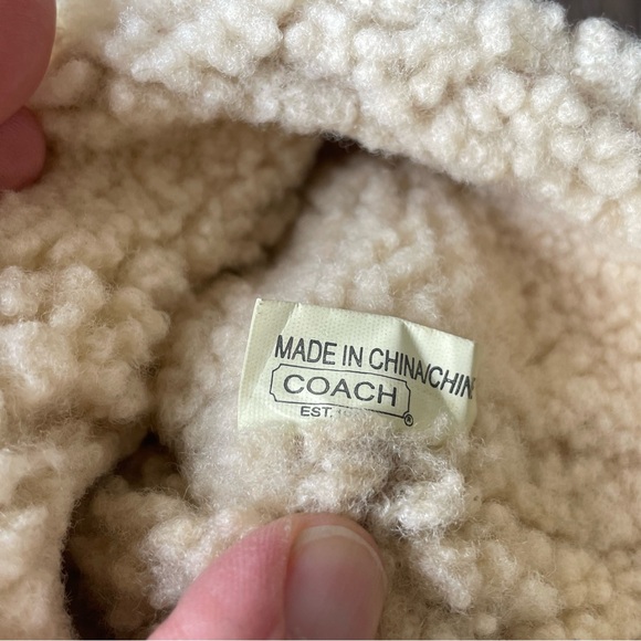 NWOT Coach Patsy Boot Fleece/Shearling Camel Suede Boots.  Size 10 - Picture 10 of 12